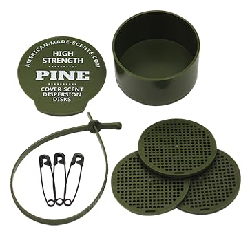 American Made Products LLC Pine High Strength Concentrated Hunting Cover Scent Dispersion Disk (Canisters)