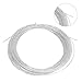 Yuecoom Tennis String Racket String, 12.2m 1.30mm Tennis Rackets String Elastic String Awl for Tennis Nylon Titanium Tennis Racquet Wire Replacement for Sports(White)