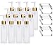 (12 Pack) 4 oz / 120 ml Clear Natural Plastic Squeeze Bottle with Gold Lotion Pump Dispenser + Labels Refillable