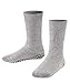 FALKE Catspads K HP Calcetín Pantufla, Gris (Flanell), 39-42 (Pack de 2) para Niños