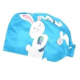 Adjustable Working Cap with Cotton Sweatband for Men Women Bouffant Hats with Buttons Elastic Tie...