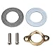 Copper Anti-Loosening Fastener Kit for Kitchen Faucet Repair & Bathroom Sink Pipe Fixing – Threaded Hose Nut, Circlip, and Washers Set, 2 cm Connection Diameter, Plumbing Grade