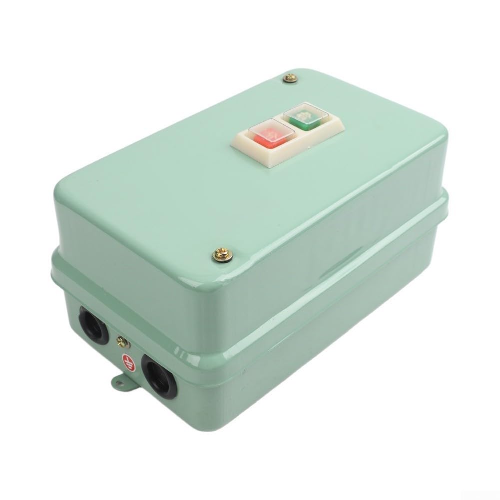 Protector de motor de arranque electromagnético 20 A 380 V 10 KA arranque directo | Carcasa de metal galvanizado, protección contra sobrecarga y fallo de fase, uso de automatización industrial (5.5