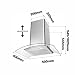 CIARRA CBC6S506 Campana Extractora Decorativa Cristal 60cm 550 m³/h 100W·3 Velocidades de...