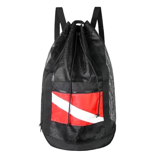 Luwint Extra Large Mesh Dive Bag, Oversized Scuba Gear Backpack Snorkel Duffle for Snorkeling Diving Beach Travel Accessories