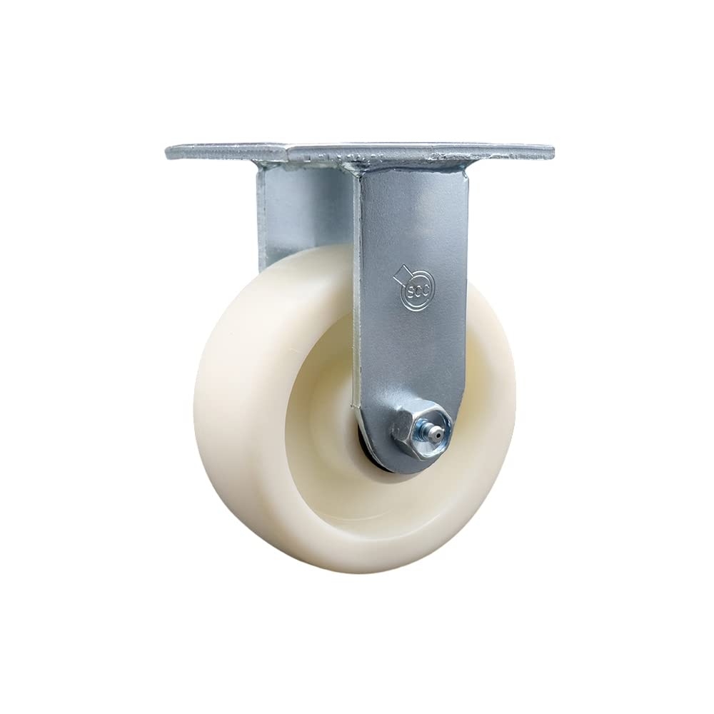 Nylon Rigid Top Plate Heavy Duty Caster with 5 Inch Wheel – 900 lbs. Capacity/Caster - Service Caster Brand