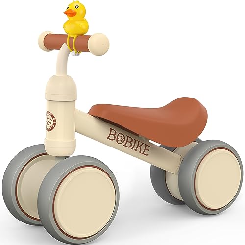 Image of Baby Balance Bike Toys for 12-36 Months Kids Toy Boy and Girls Gifts Toddler Best First Birthday Gift Children Walker No Pedal Infant 4 Wheels Bicycle (Classic, White)