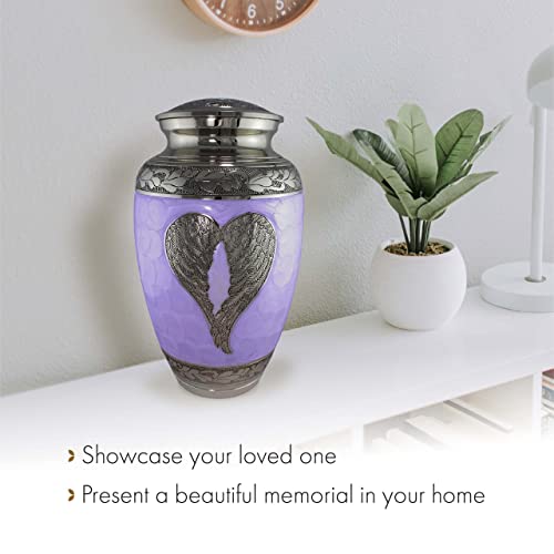 Purple Loving Angel Urns For Human Ashes Adult Female For Funeral, Burial, Or Niche Cremation Urns For Adult Ashes - Cremation Urns For Human Ashes - Large Or Keepsakes #TOP6