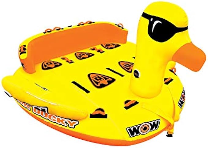 WOW Sports Ducky Towable Deck Tube for Boating 1-5 Person Options