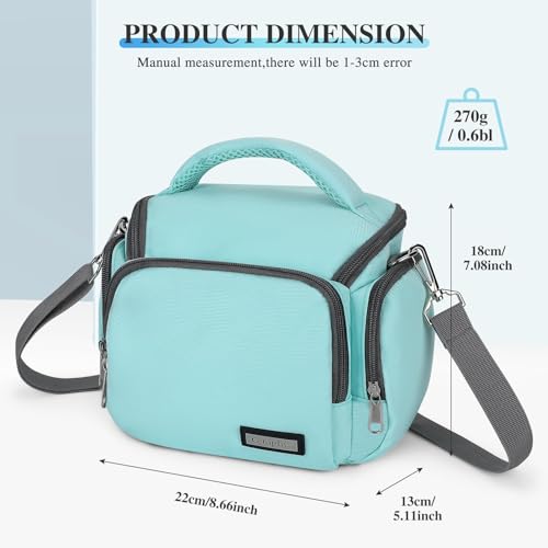 Bolso compacto ligero para cámara tipo crossbody mint miniatura 2