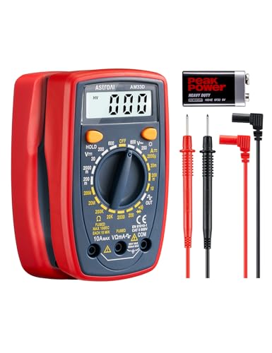 AstroAI Multimètre Numérique Portable, Testeur Électrique Multifonctions 2000, Voltmètre, Ampèremètre, Ohmmètre, Testeur de Tension AC/DC, Courant DC, Résistance, Continuité, Diode – vue 2
