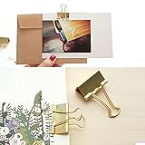 80 Pcs 19mm Paper Clips for Office School and Home (Gold) - Image 5