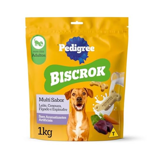 Biscoito Pedigree Biscrok Para Cães Adultos Multi 1 kg