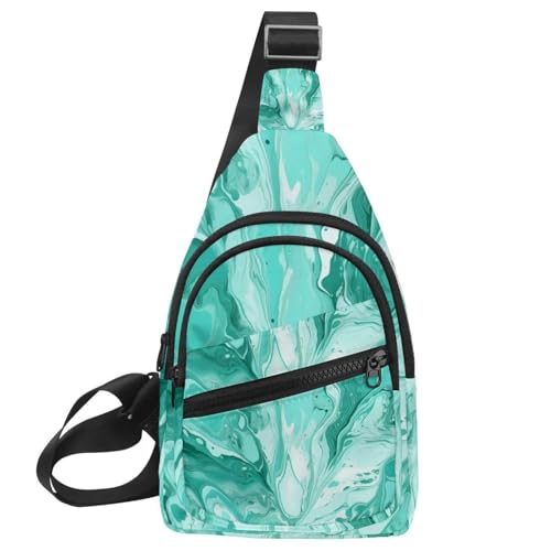 Bolso bandolera de mármol y mochila cruzada para senderismo