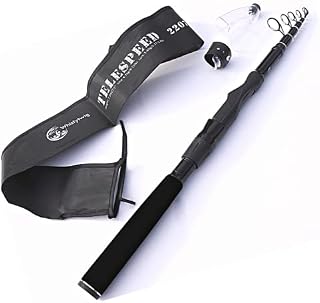 Telescopic Fishing Rod Lightweight Carbon Fiber Collapsible Freshwater and Saltwater Fishing Pole for Travel Boating Trips Durable Premium Quality Rods Poles Gear Telespeed
