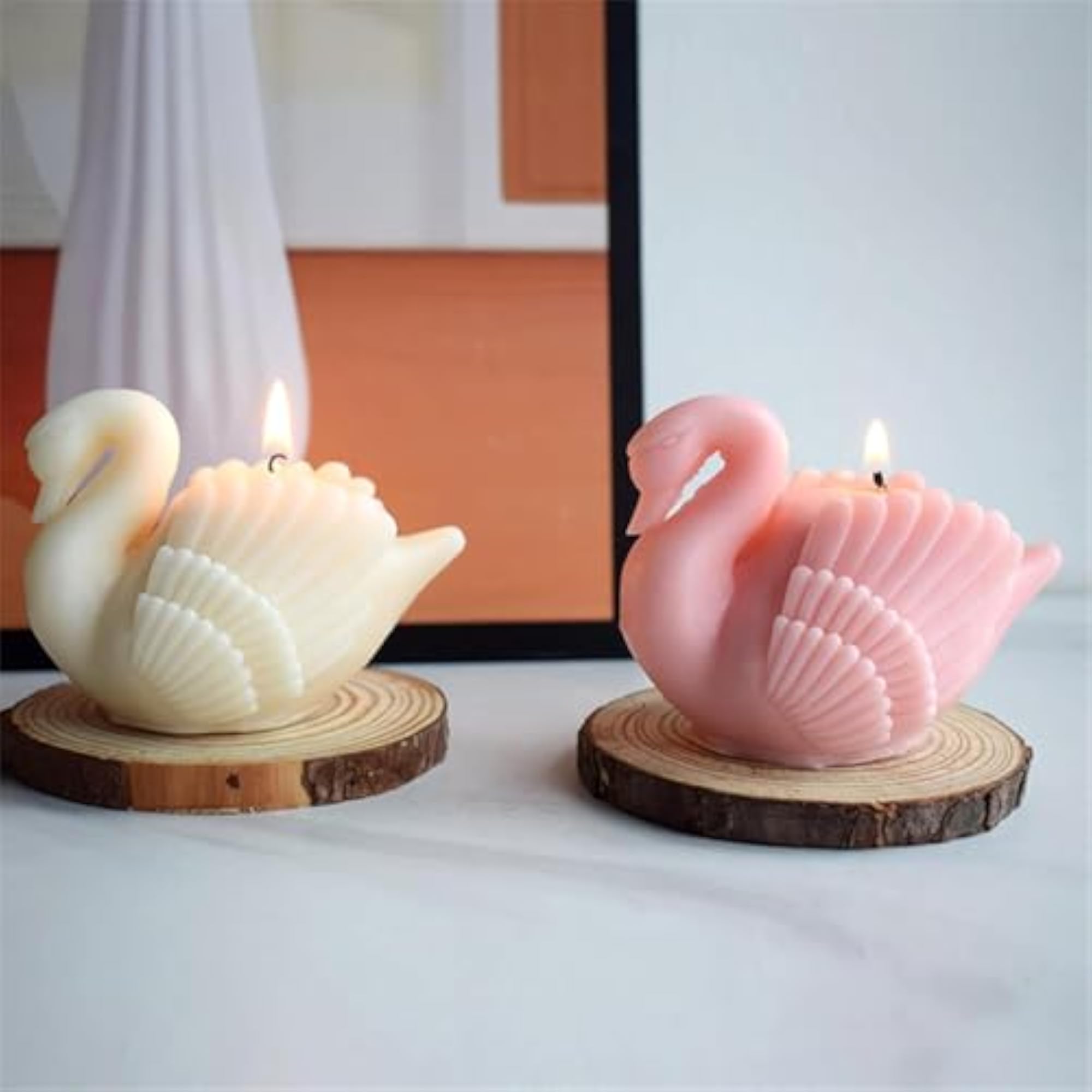 Swan Candle Mold, 3D Bird Shape for Candle Making