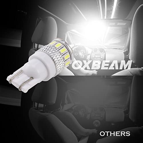 Oxbeam T10 168 W5W Led Bulbs, 194 Led Bulbs Car Interior Lights, Canbus Error Free Led Replacement Bulbs For License Plate Lights, Dome Map Light, Courtesy Light Xenon White (Set Of 2) #TOP6