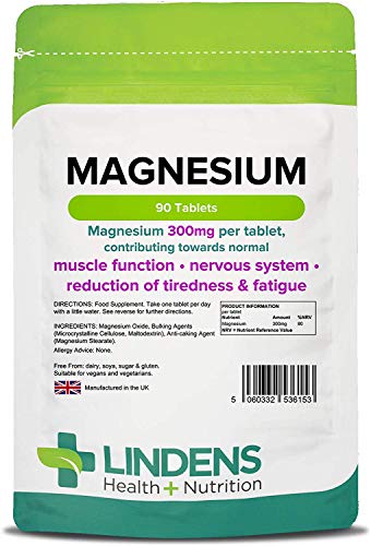 Lindens Magnesium Oxide 500mg DOUBLE PACK 180 Tablets Mineral Supplement