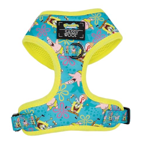 Sassy Woof Dog ���߉\�n�[�l�X - �X�|���W�{�u �X�N�G�A�p���c Jelly Fishin' - XL�A�ʋC�����b�V���A2��D�����O�t���v���Ȃ��f�U�C���A�����擾�ς݃f�U�C���A���匢�ɍœK - �������C�Z���X���i