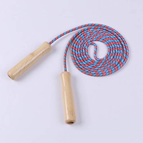 Toyandona – Cordas de madeira para pular – cordas para pular atividades esportivas para crianças adu