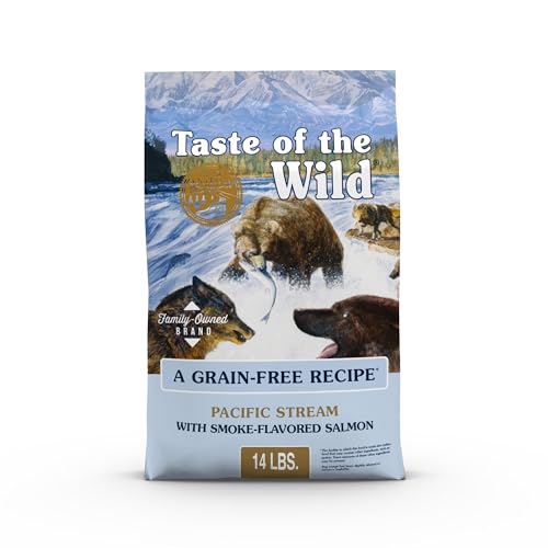 Taste of the Wild Pacific Stream Grain-Free Dry Dog Food with Smoke-Flavored Salmon 14lb