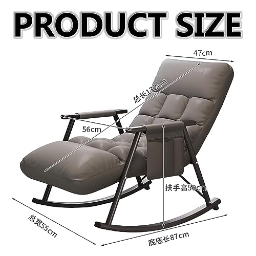Chaise à bascule d'extérieur au design moderne et finitions de qualité