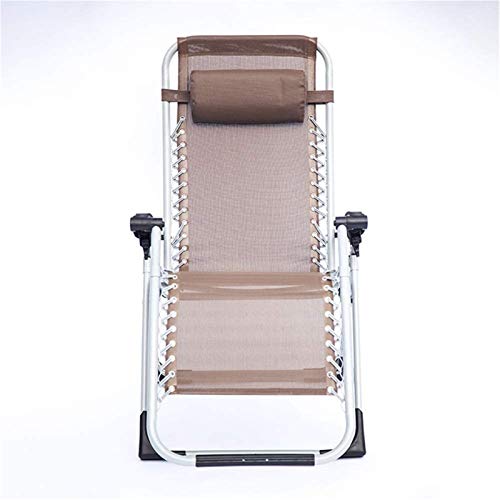 Chaise longue de jardin pliante au design épuré et robuste