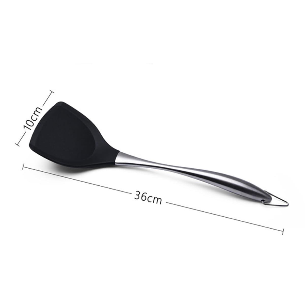 Amosfun 3piezas Espátula De Silicona Mango Inoxidable Herramienta De Cocina Antiadherente Para Pancakes y Utensilios De Cocina Para Uso Doméstico y Profesional
