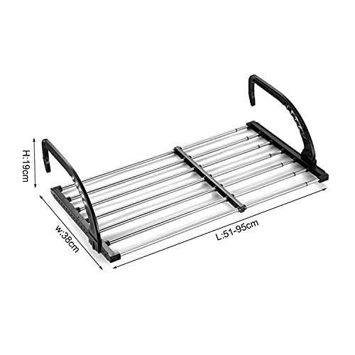 RFWR® Verstelbaar Rvs Radiator Handdoekenrek - Efficiënt Droogrek voor Kleding en