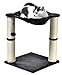Amazon Basics Arbre à chat en forme de tour avec abri, lit hamac et griffoir - 41 x 51 x 41 cm, Gris