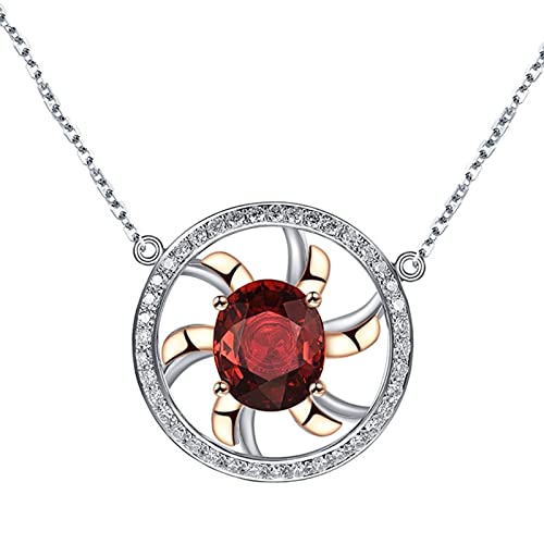 Colana femme en or 18 carats blanc, collier femme maman avec 1,37 carats excellente tourmaline moulin à vent, Tourmaline Diamant