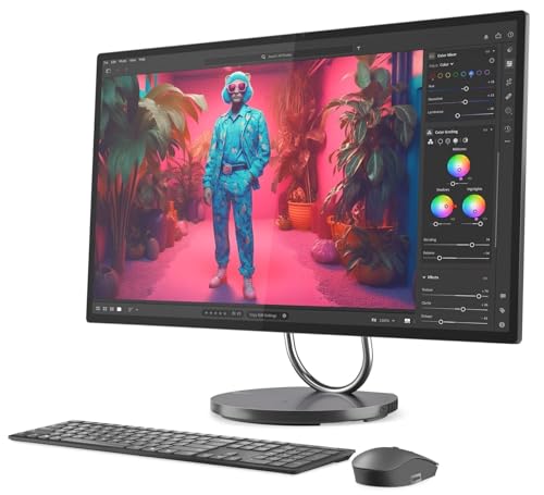 Image of Lenovo Yoga AIO 32i All-in-One with Intel Core Ultra 7 256V Processor, Copilot+ 31.5 inch 3840 x 2160 UHD Non-Touch Display, 16GB LPDDR5X-8533MT RAM, 1TB of SSD, Arc 140V GPU Graphics, and Win 11Home