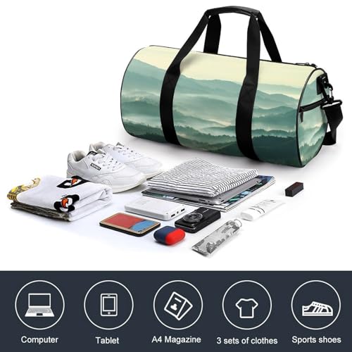 Sac week-end Paysage Vert pour camping et sport