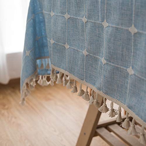 Nappe lin coton de table rectangulaire et carrée pour décorer le salon - 7