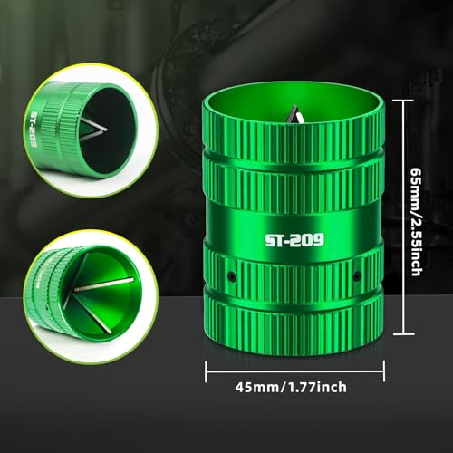 Entgrater Kupferrohr Ø 6-45mm PE Rohrentgrater Innen und Außenentgrater für Kupfer 2 in 1 Kupferrohr Rohre Entgrater Universal Kupferrohr Rohre für Kupfer-PVC-, SchläUche und Rohrreibahle