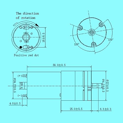 Image of DC 6V Mini Air Pump Motor, DIMINUS DIY and Replacement Accessories, Best for Aquarium Tank Oxygen Circulate