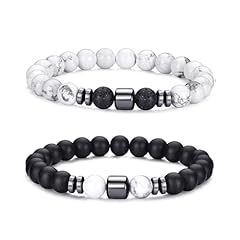 2, Black, White Bracelet