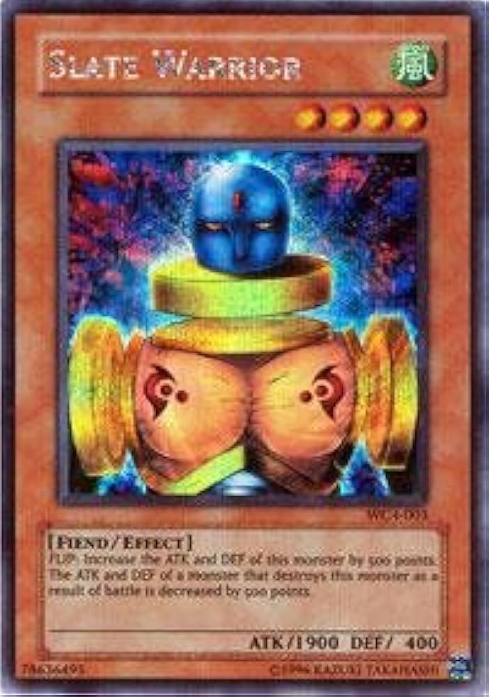【PSA10】「ニュート」英語版シークレット WC4 SLATE WARRIOR Amazon.com: Yu-Gi-Oh! - Slate Warrior (WC4-003) - World