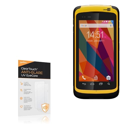 BoxWave Screen Protector Compatible With Cipherlab RS50 - ClearTouch Anti-Glare Anti-UV EyeCare (2-Pack), Filters out Harmful Blue Light Reduce Fatigue