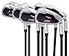 Majek K6 Iron Set Senior Men's Complete 8-Piece Iron Set (4-PW, SW) Right Handed Graphite Senior Flex A Flex Club