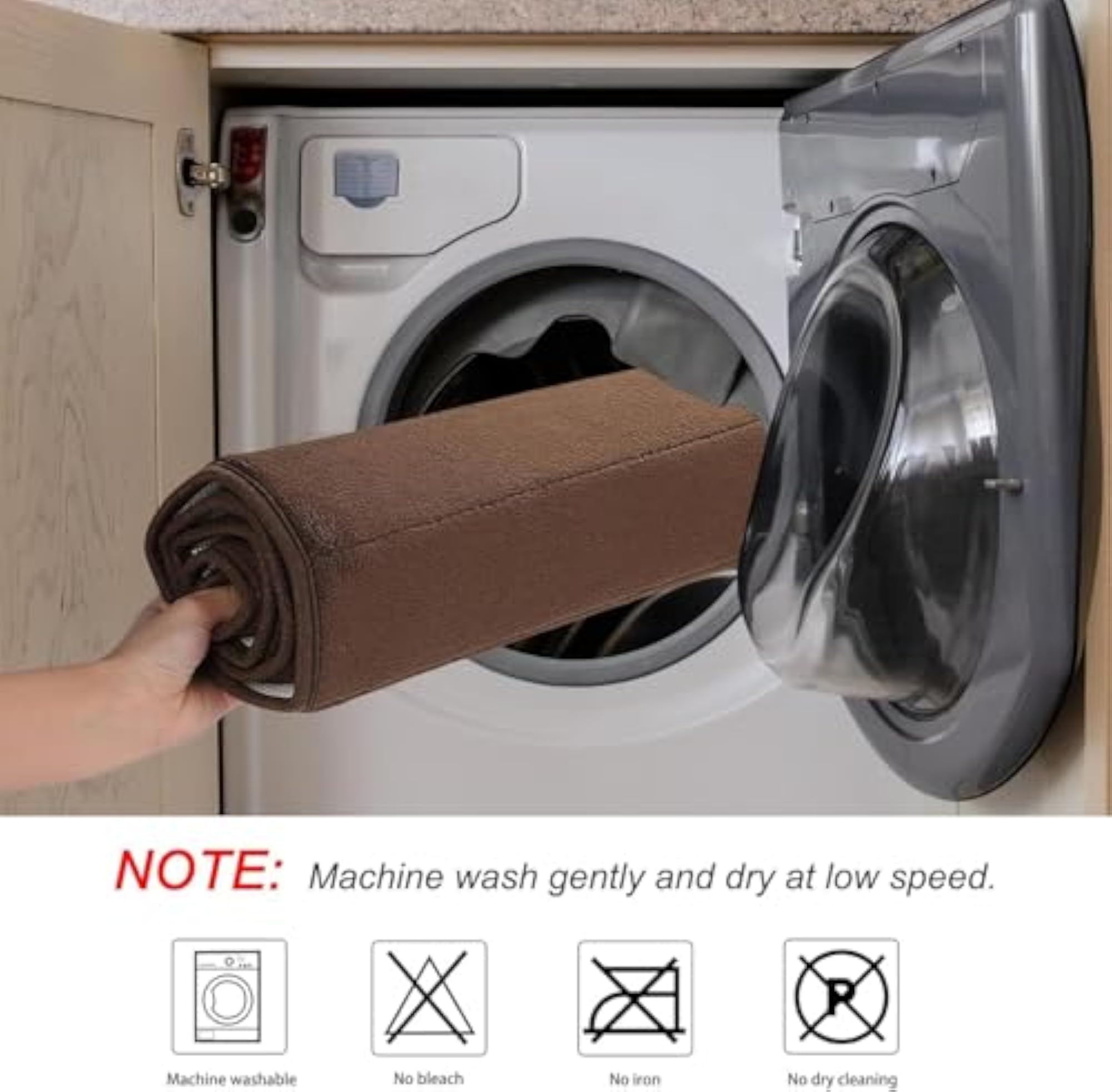 Buganga Foam Bathroom Rugs, Machine Washable & Quick Drying