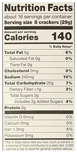 365 By Whole Foods Market 0099482438487 Natural Buttery Flavor Snack Crackers thumb #6