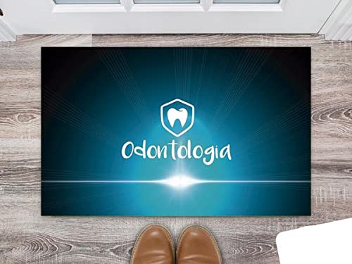 Tapete Capacho Personalizado Divertido Odontologia