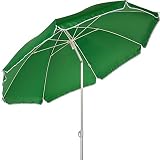 STILISTA strandparasol 160 cm inclusief draagtas, parasol, UV 30, grondspies, verstelbare hellingshoek en hoogte, kleur naar keuze, groen
