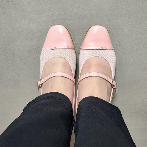 Sapato Conforto Firezzi Joanete 259514 Salto Médio (Rosa, BR, Adulto, Numérico, 36)