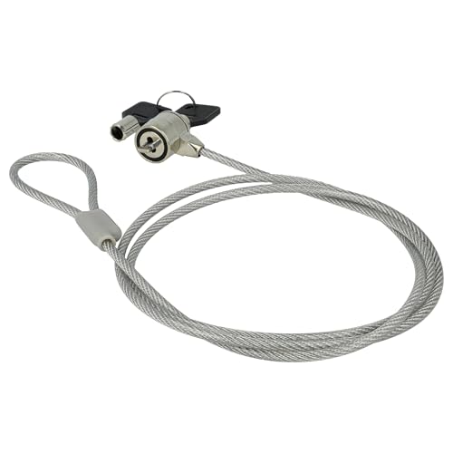 vhbw 5X Kensington Lock do laptopa notebooka - zapięcie kablowe z kluczami, 1,2 m