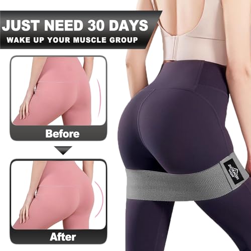 Image of DICYWUDI Fabric Resistance Bands for Working Out, 6Pack Non-Slip Exercise Bands for Women and Men, Fabric Booty Bands for Home, Fitness, Pilates, Stretching