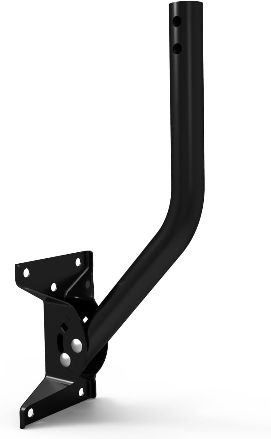 Adjustable Attic/Outdoor Antenna & Weather Station Mounting Pole Universal Mount Brackets - Easy Installation, Solid Structure, Weather Proof (16.5" Arm Length, 1.25" Diameter)