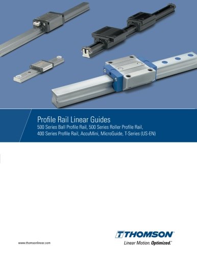 Profile Rail Linear Guides: 500 Series Ball Profile Rail, 500 Series ...