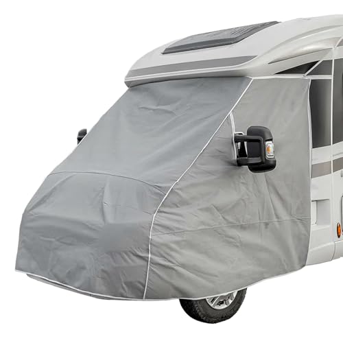 Frontscheibenabdeckung für Wohnmobil oder Campingbus Windschutzscheibe Abdeckung Isoliert und UV-Schutz Frontscheiben Schutz (kompatibel Ducato X250 ab 06-2006 - 2014)